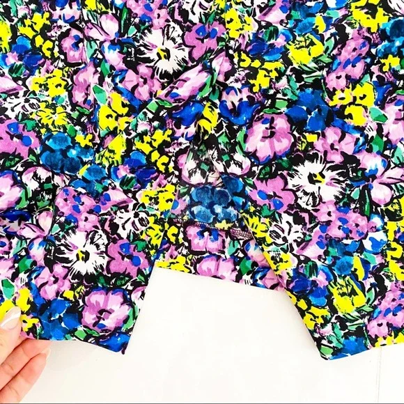 Zara Ruched Floral Print Pencil Dress - Picture 8 of 9